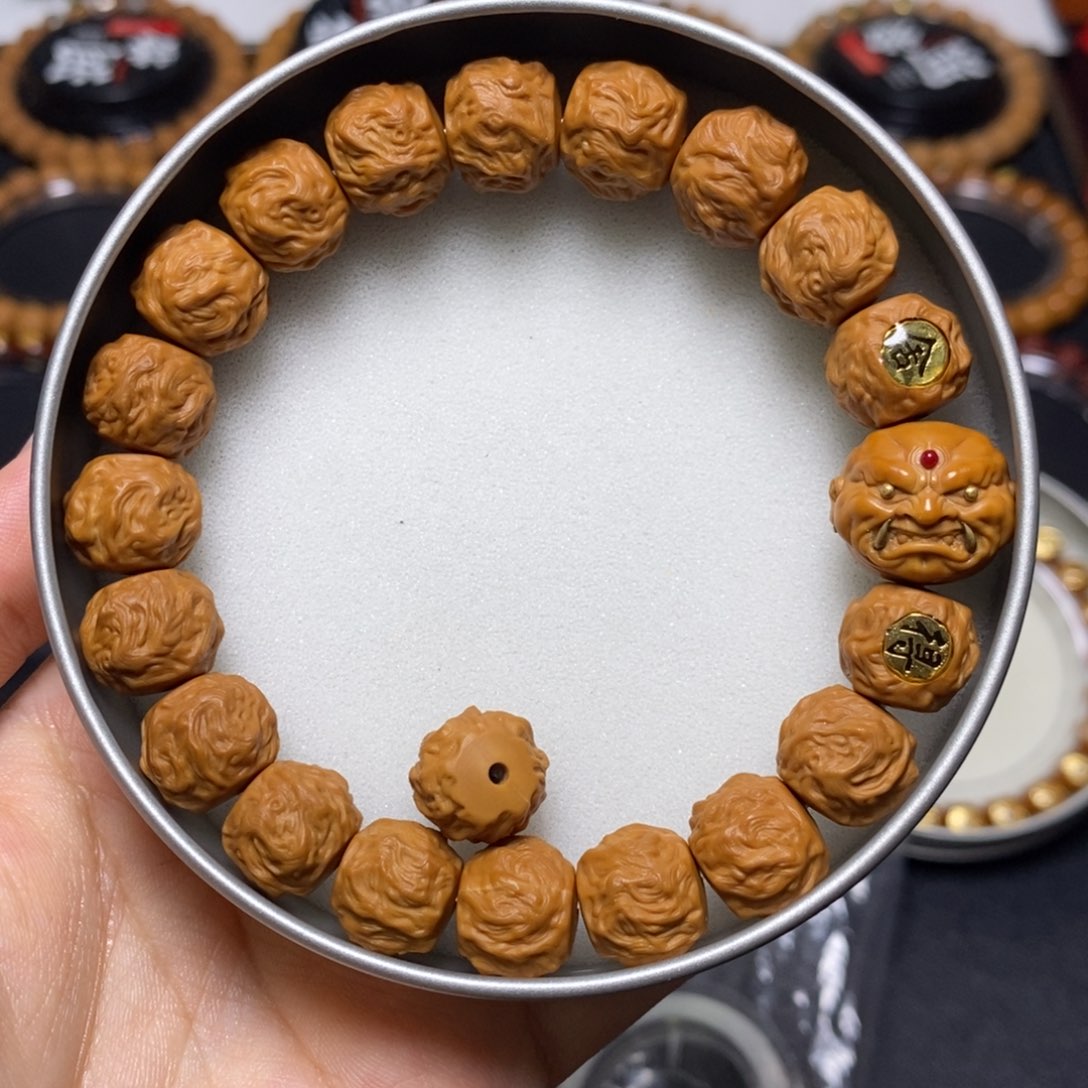 猴头核桃手串全品双标獠牙恶僧龙蛇之变尺寸12+单号15