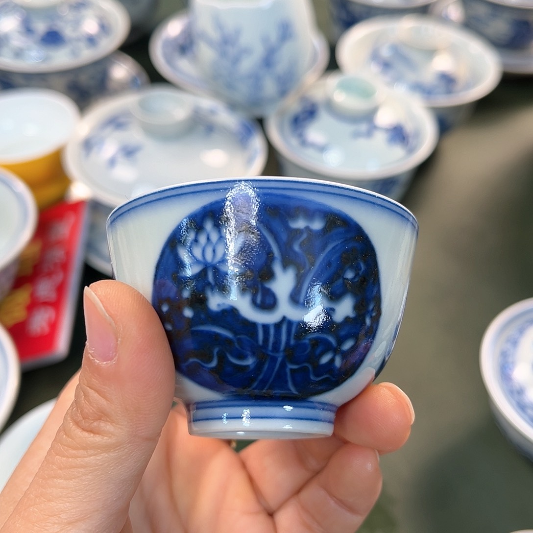 杯青花瓷器青花瓷器