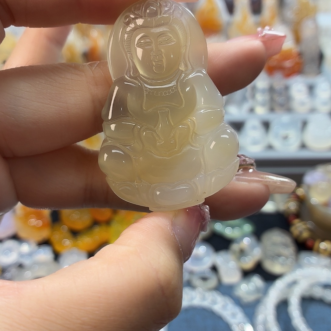 玛瑙/玉髓未镶嵌吊坠(不含链)