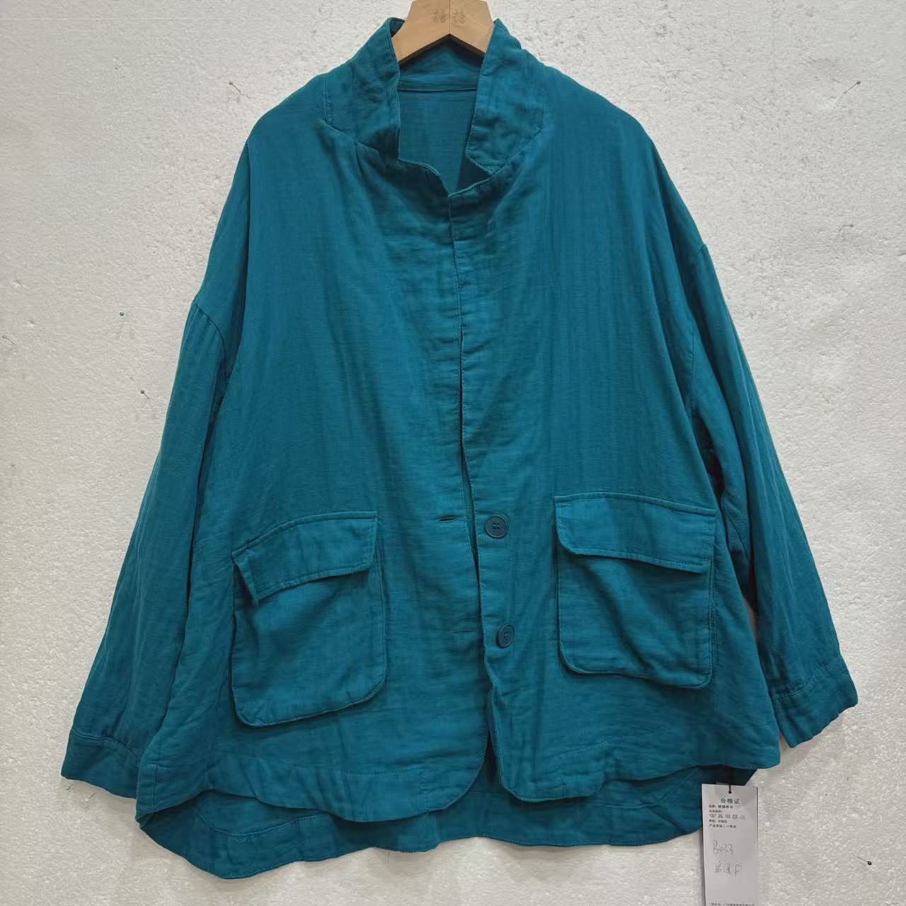 FL福利款宽松型纯色极简风长袖衬衫常规款【B033】