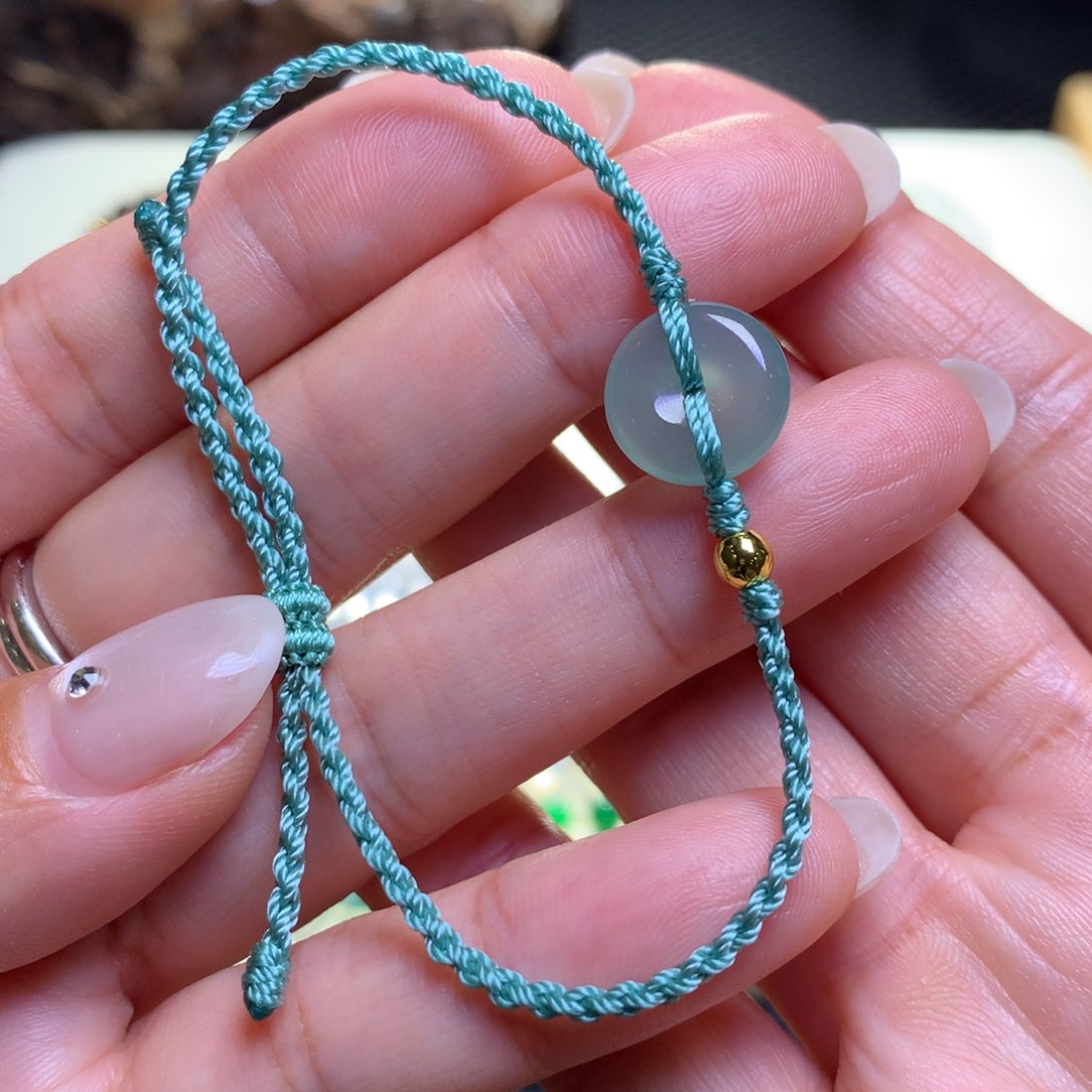 未镶嵌手链翡翠翡翠平安扣手串