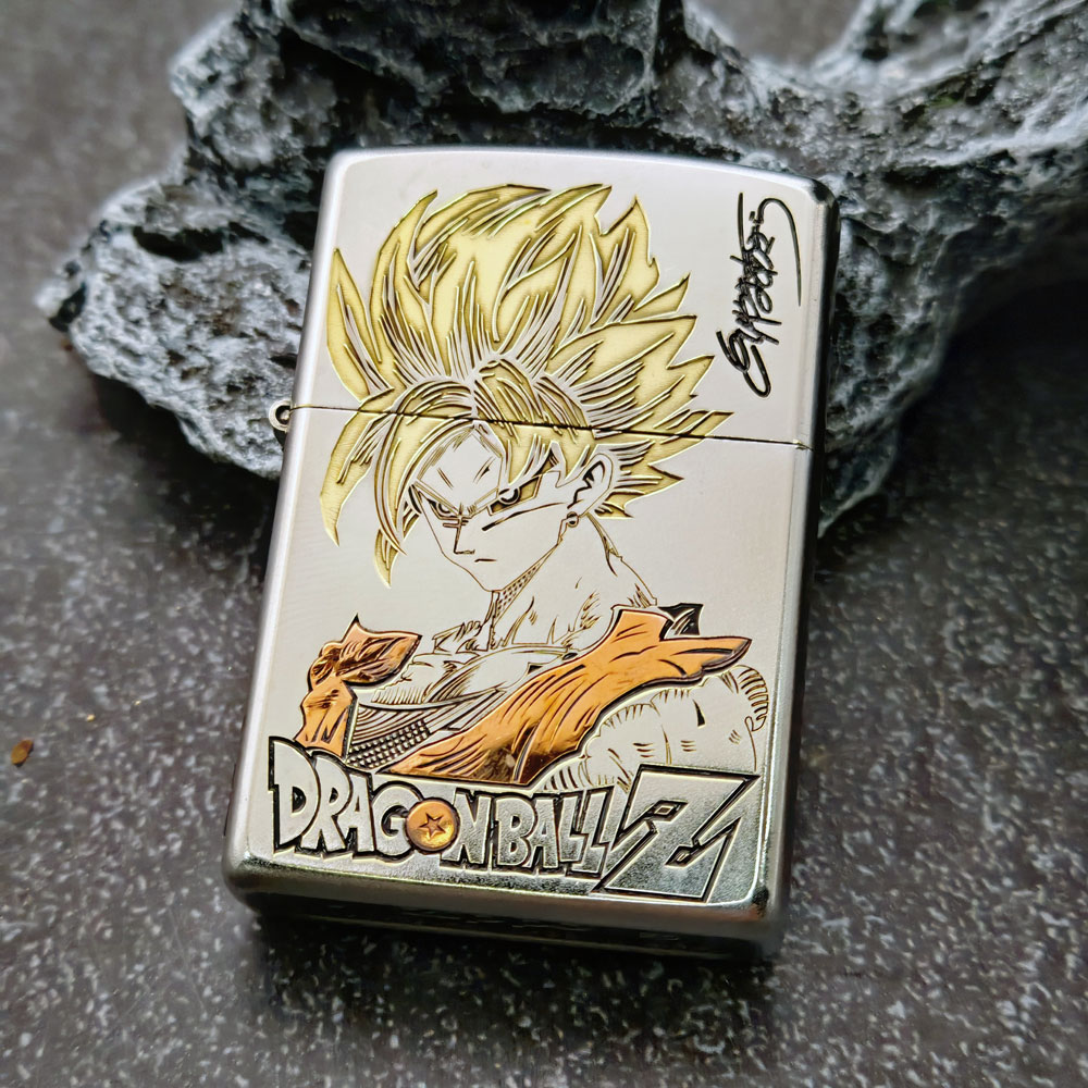 Zippo打火机正版双色七龙珠磨砂镶嵌紫铜防风收藏送男朋友DYJ1