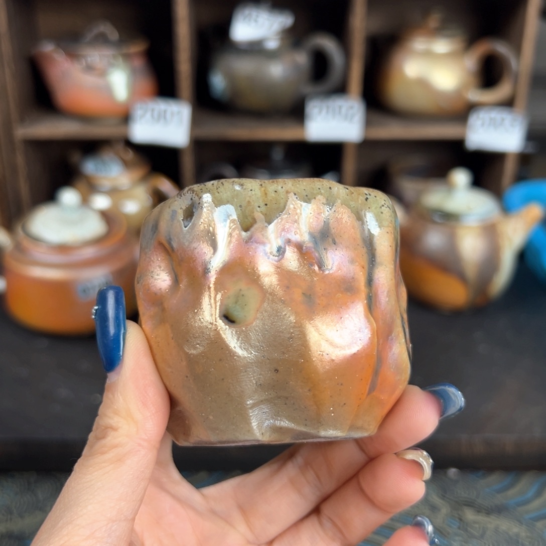 杯柴烧茶器细陶杯