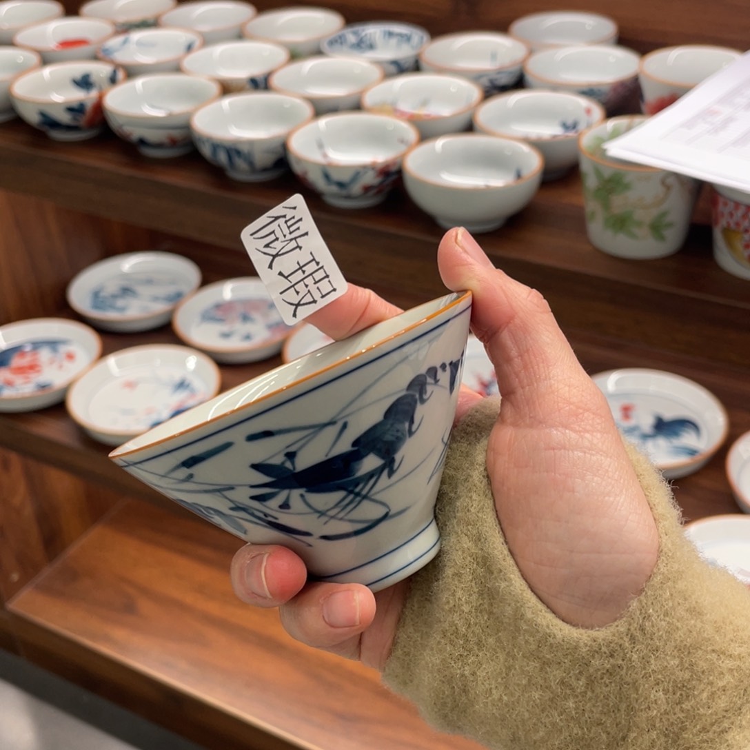 微瑕釉下彩纯手绘