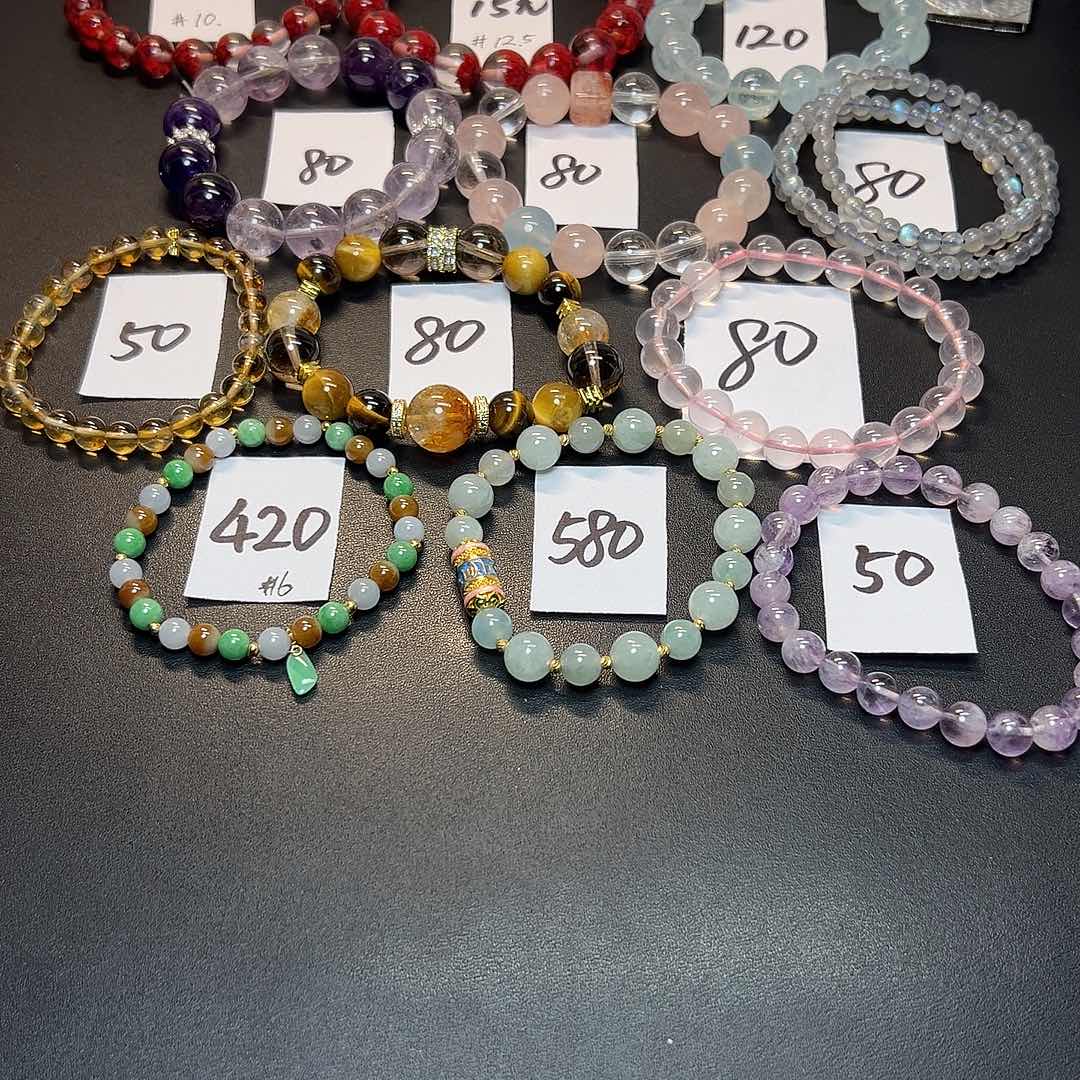 翡翠银S925镶嵌手链