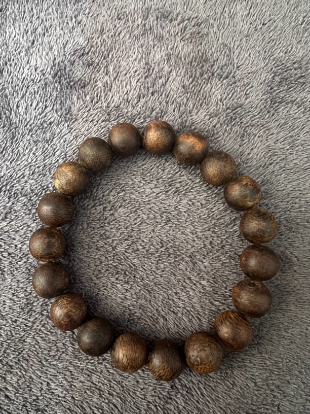 WSK001-沉香手串沉水1.0圆珠单圈多样性发1