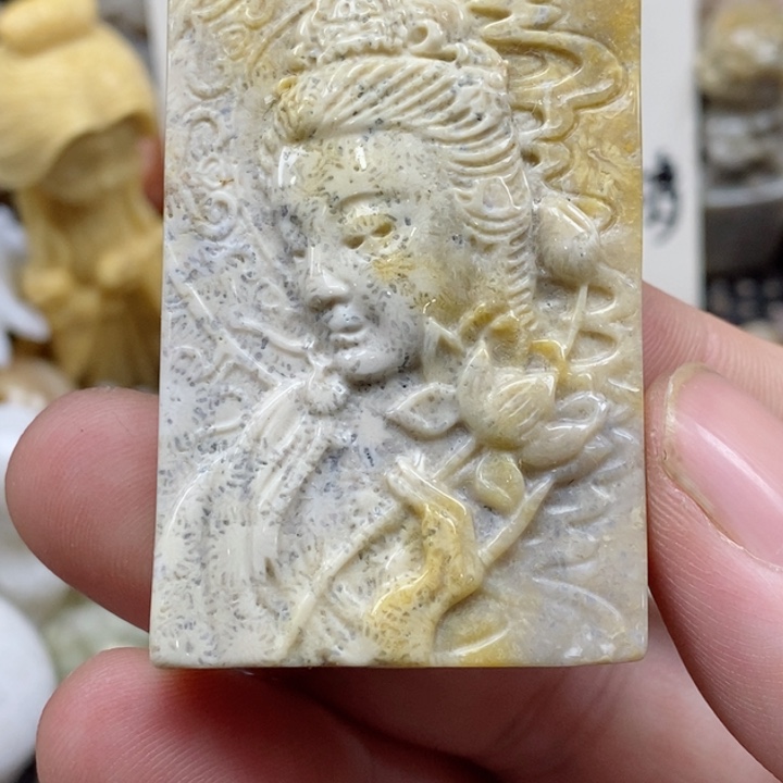 颈饰未镶嵌硅化珊瑚（珊瑚玉）