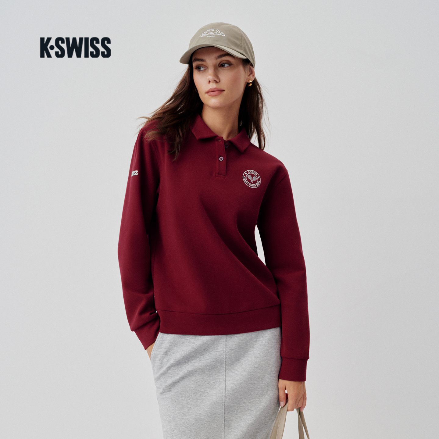 KSWISS盖世威内搭女 25秋季新款时尚舒适运动休闲宽松内搭1912108