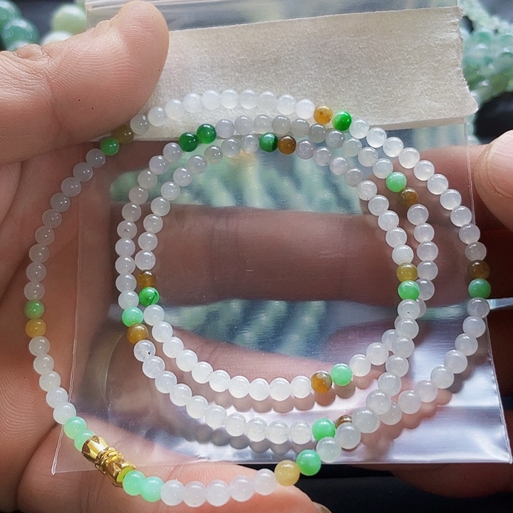 定制翡翠未镶嵌小米珠