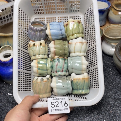 紫砂花盆微瑕216口径3厘米左右