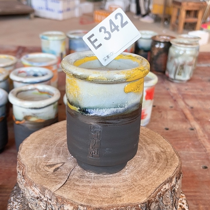 紫砂花盆煤气罐 内口5