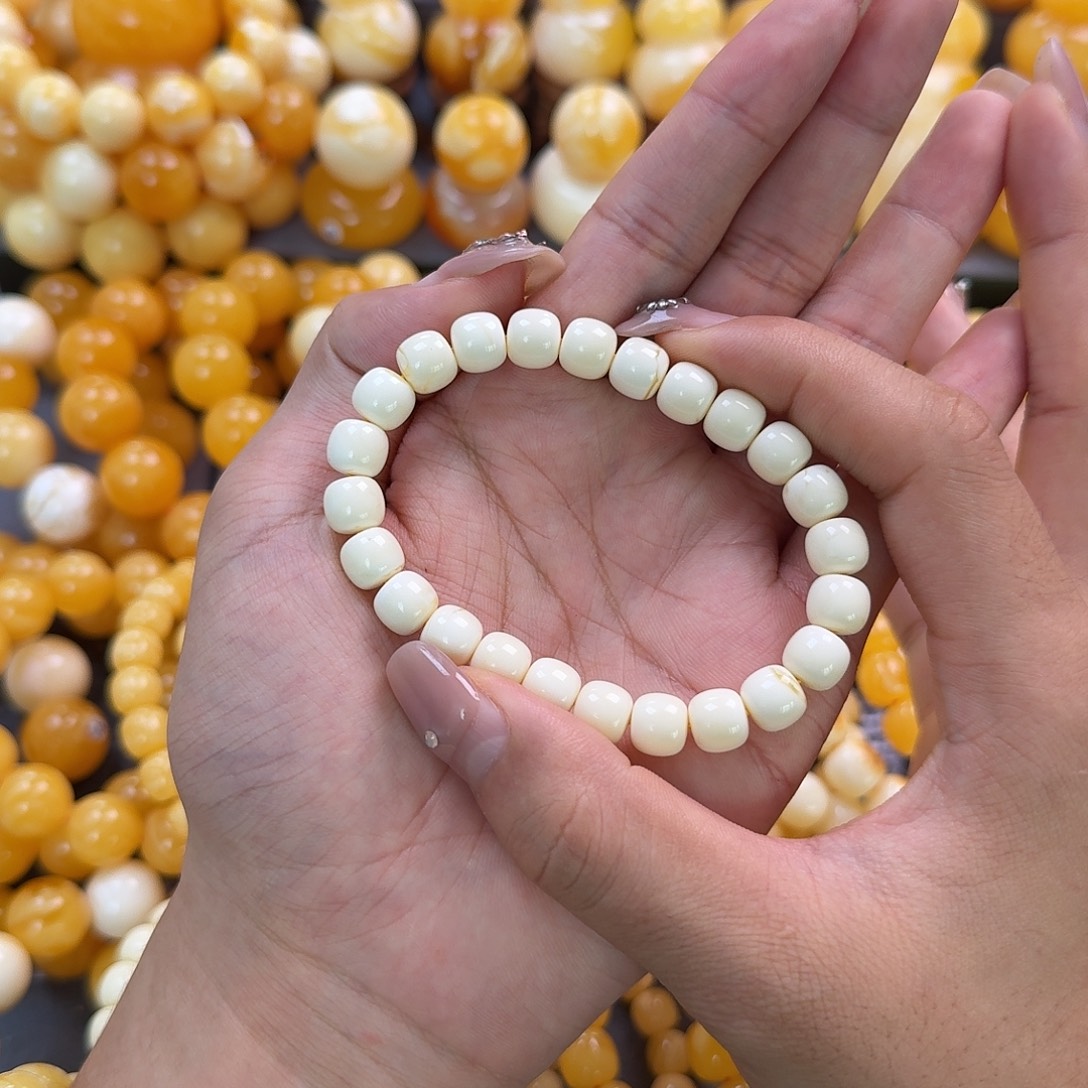 蜜蜡未镶嵌珠宝奇石同料9mm