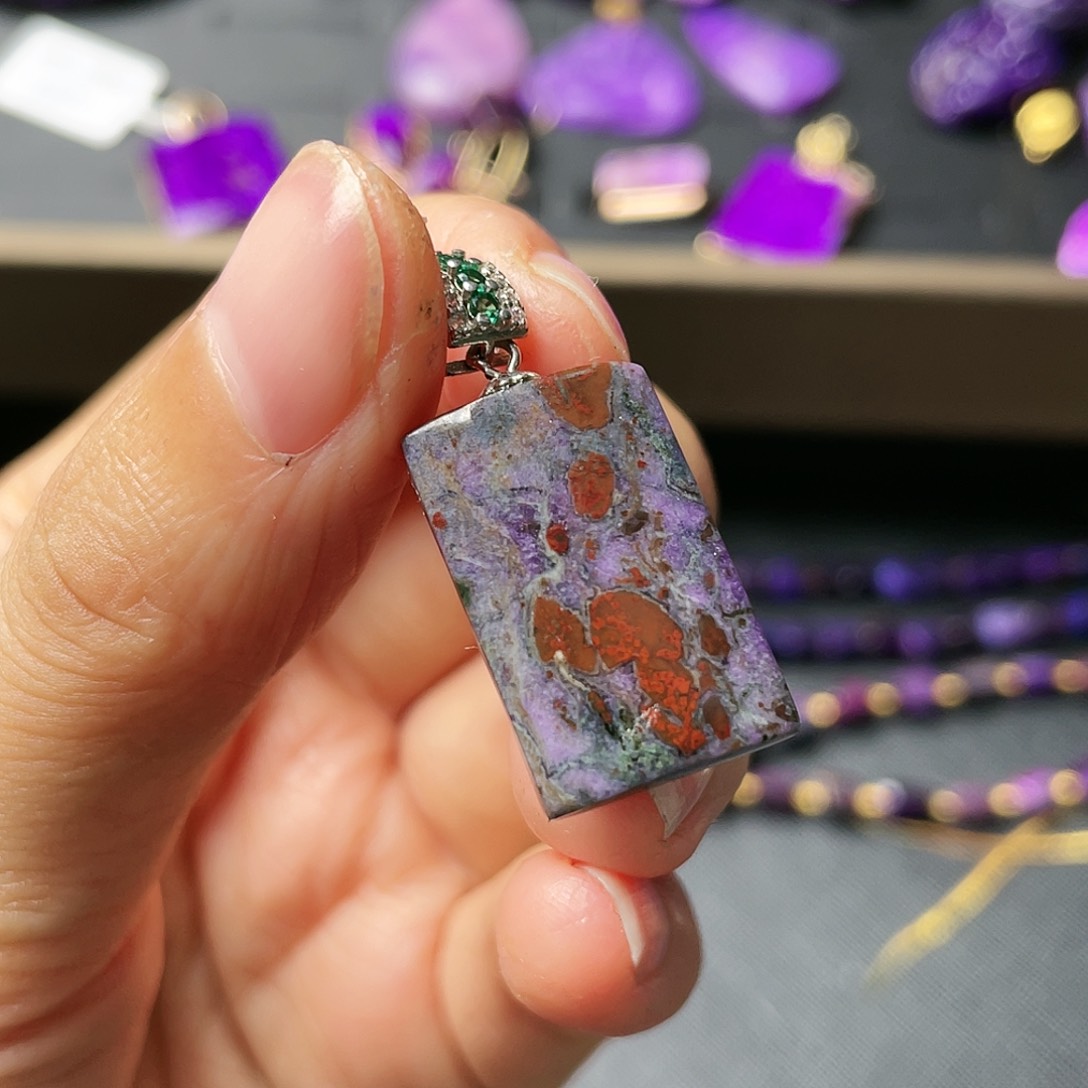 苏纪石（舒俱来）吊坠银S925镶嵌