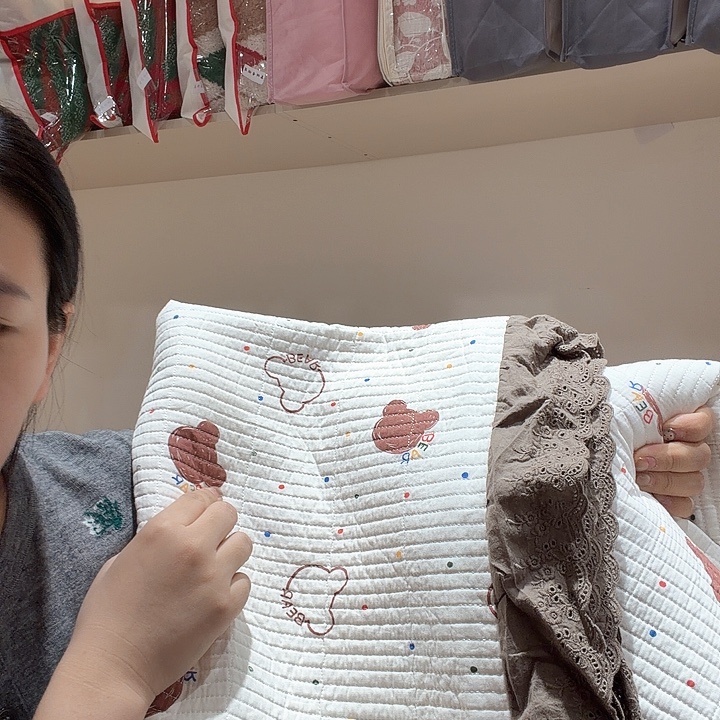 微瑕双面全棉床盖三件套200/220