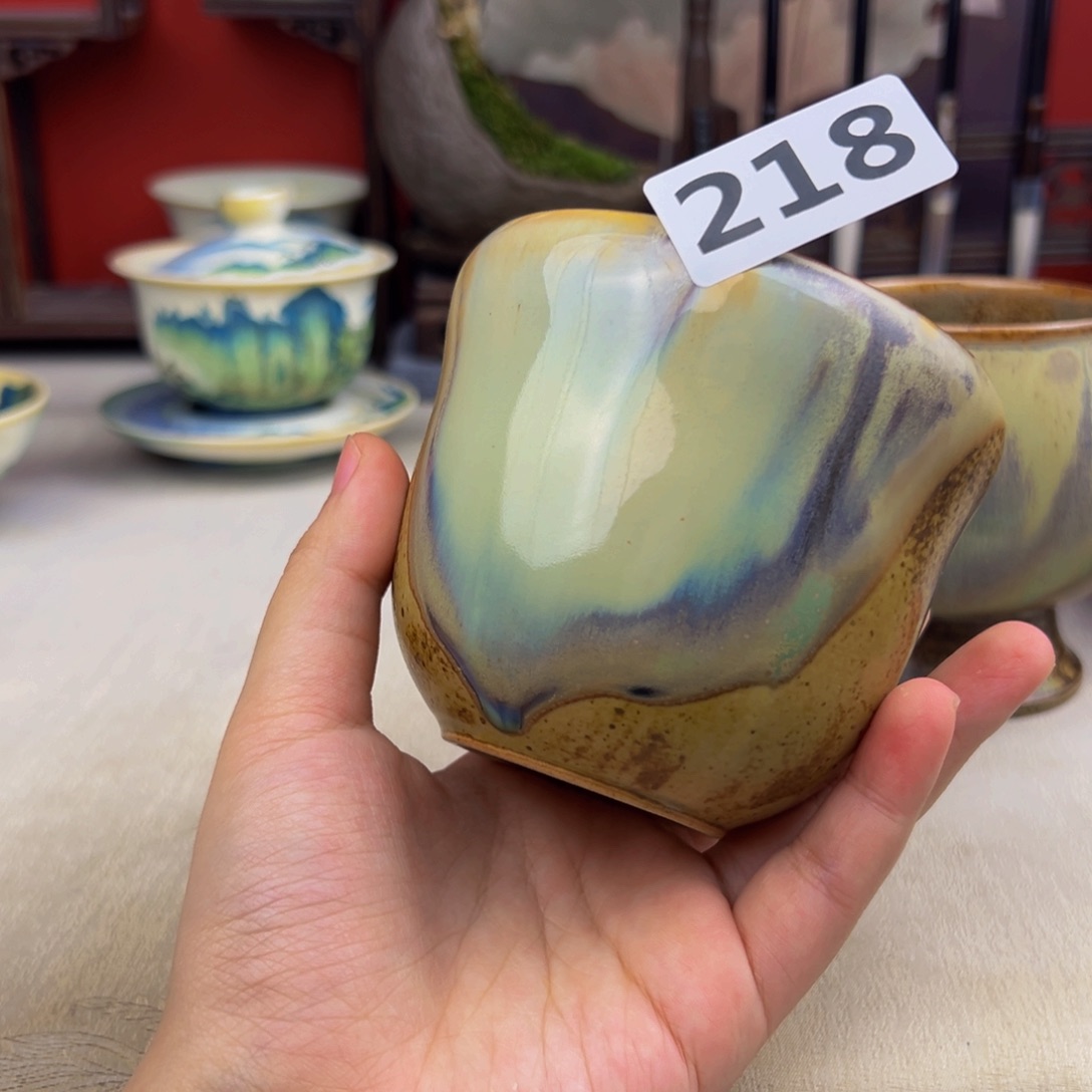 杯纯手工柴烧主人杯