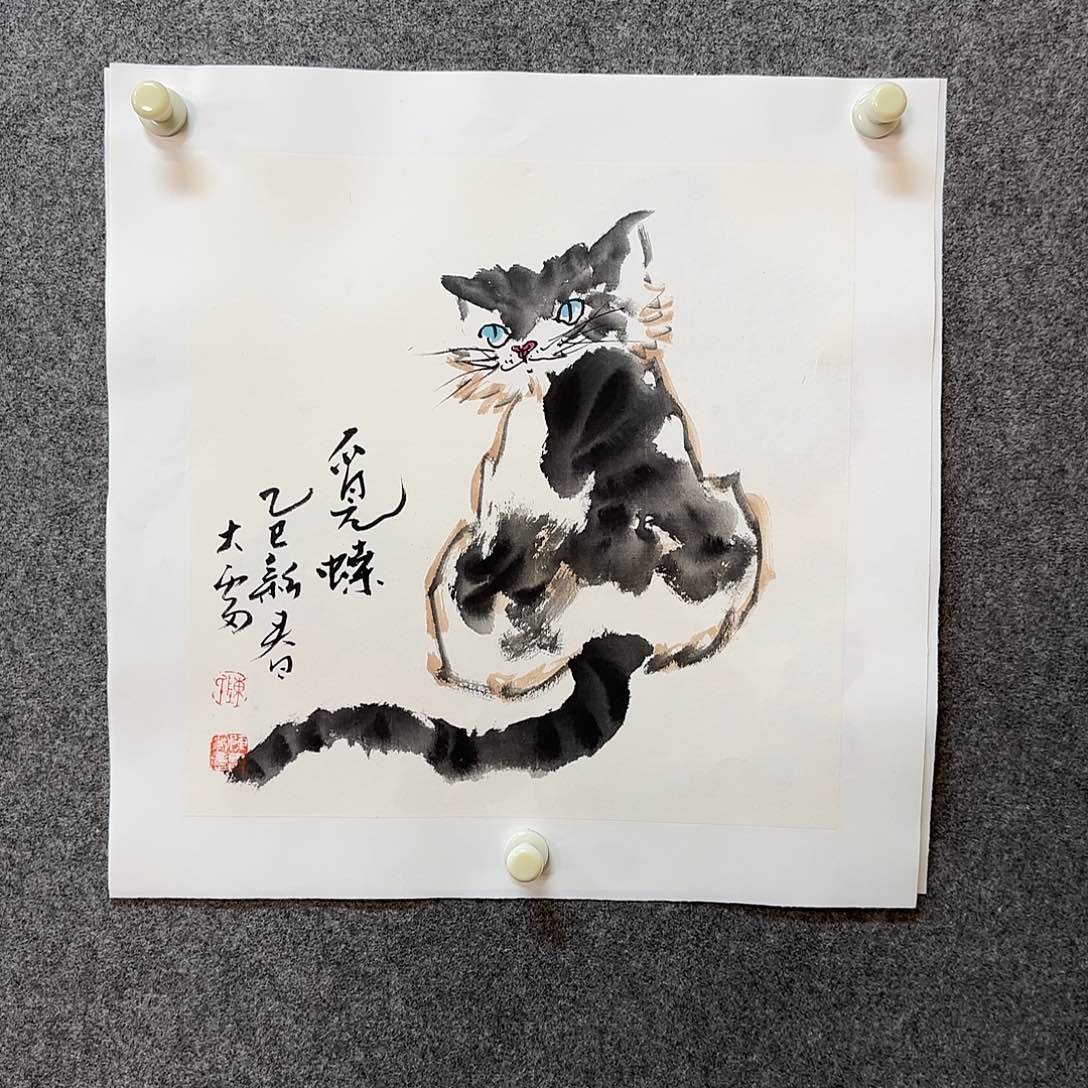 国画大雷老师手绘作品