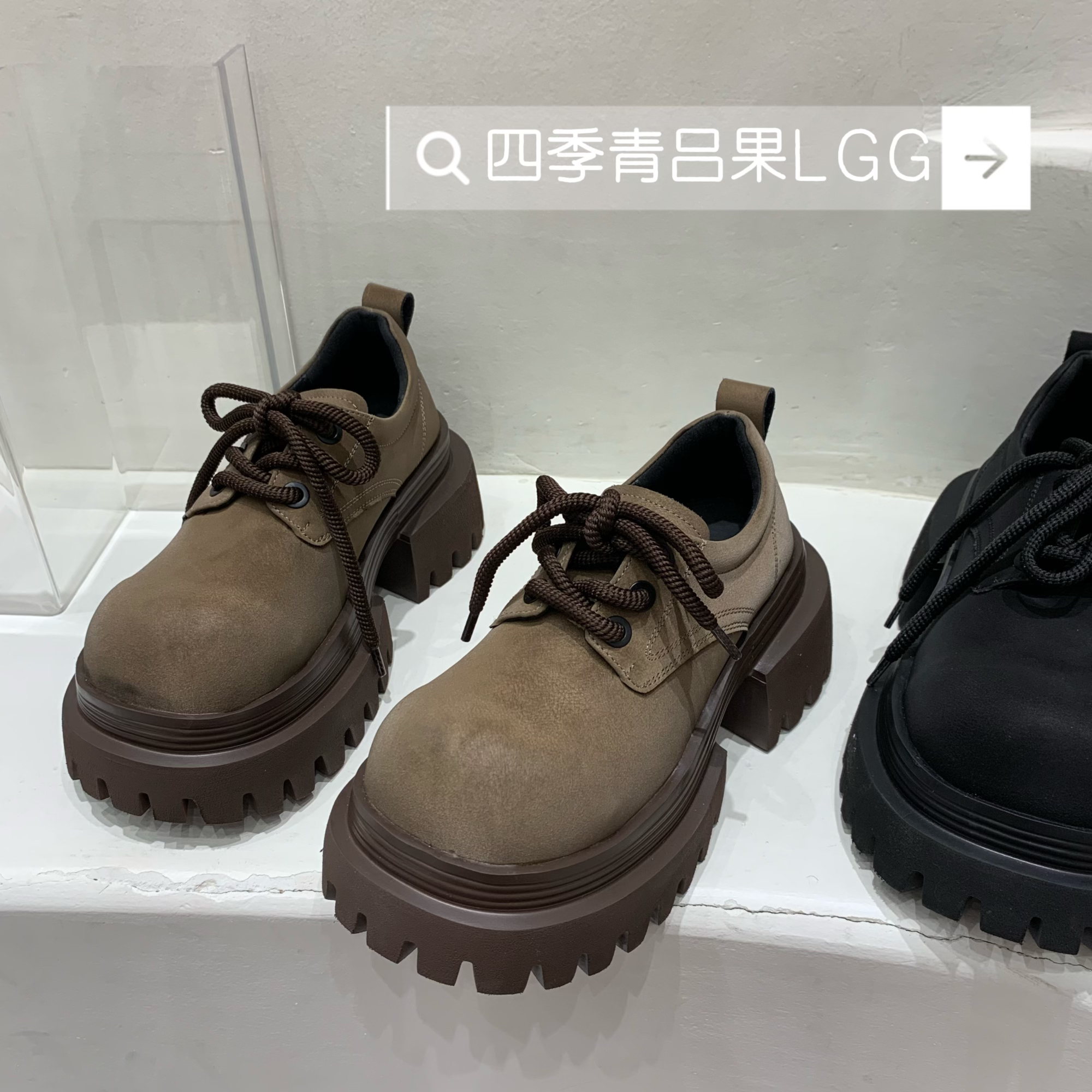欧版大头新款乐福鞋女2025时尚厚底轻便真皮百搭小皮鞋舒适