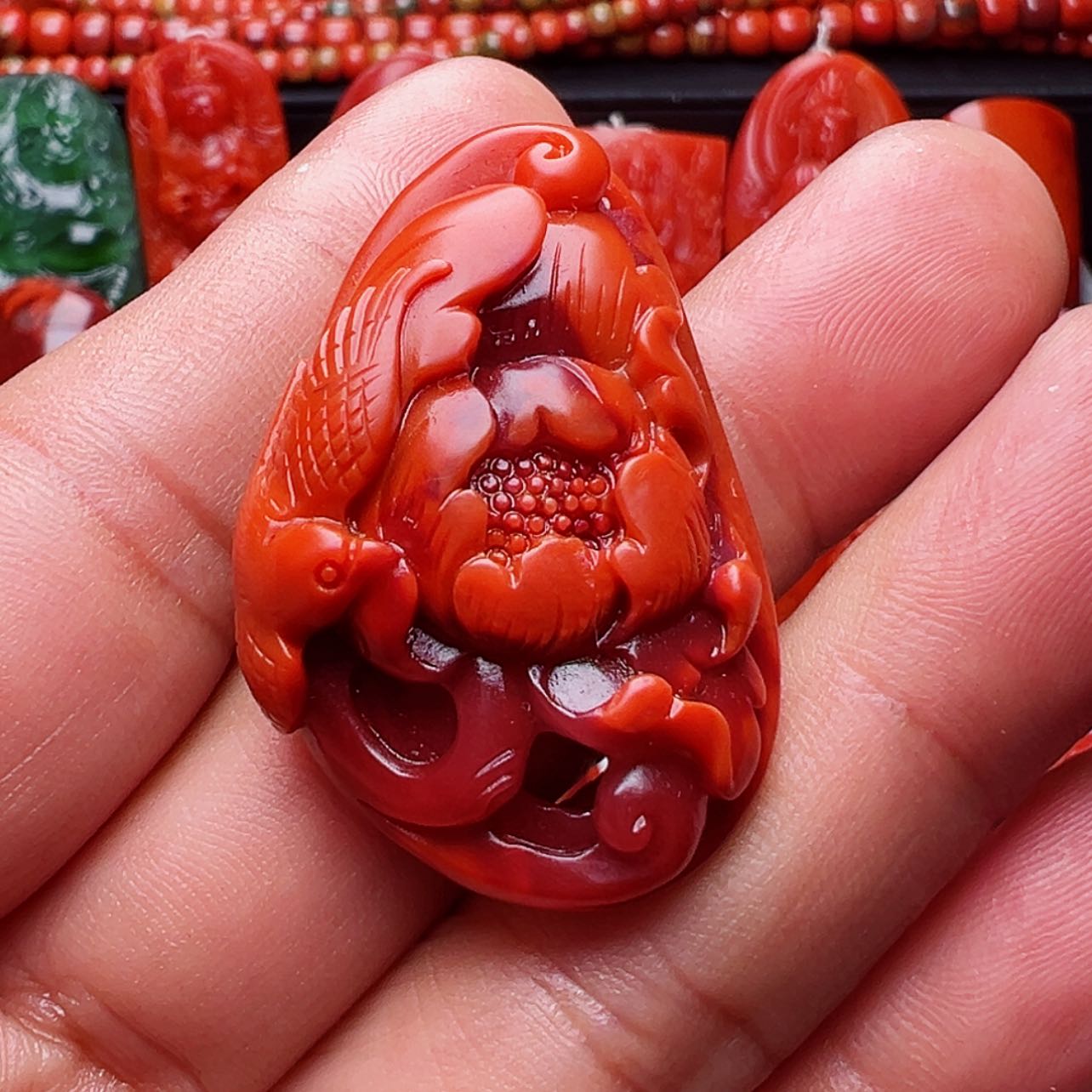 【闪购商品】南红玛瑙珠宝奇石未镶嵌枫***叶