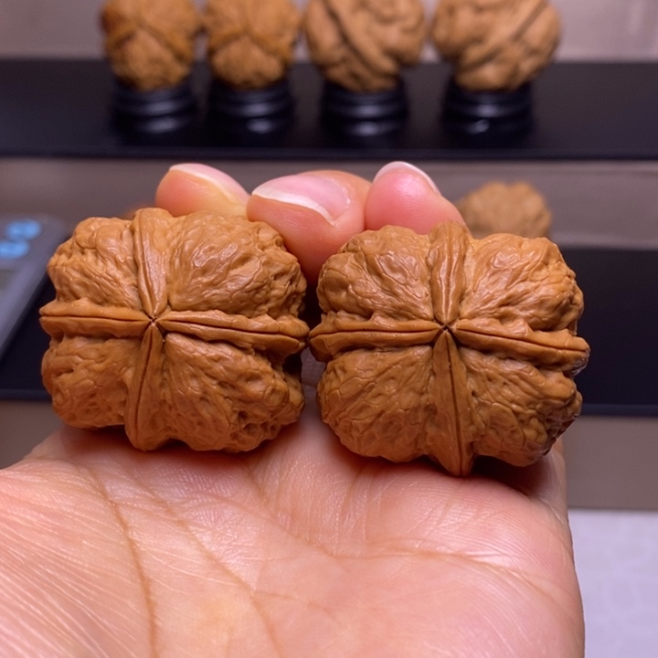 把件文玩核桃四楞48