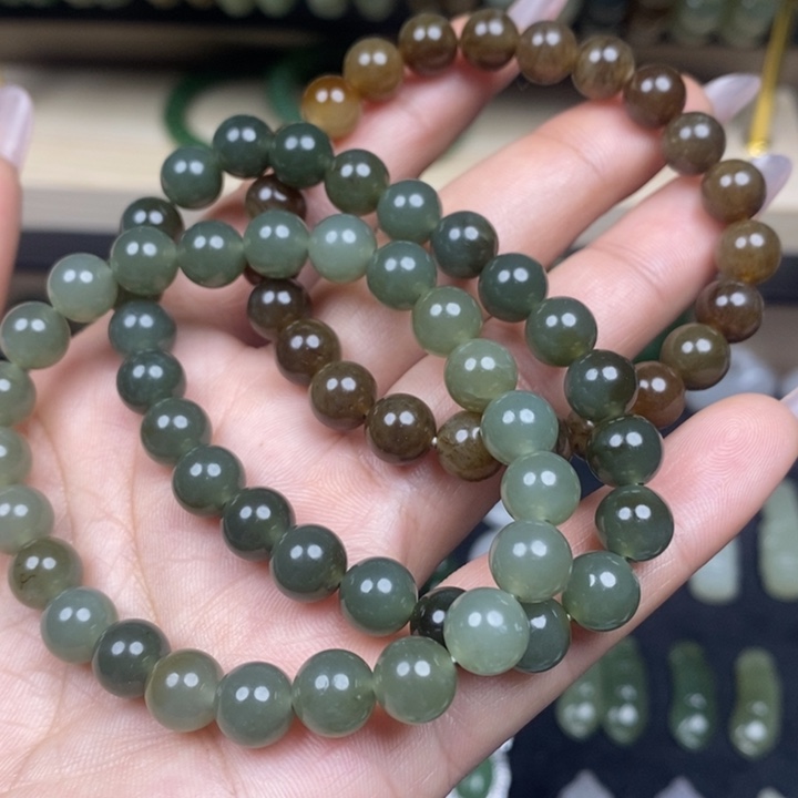 和田玉未镶嵌手链