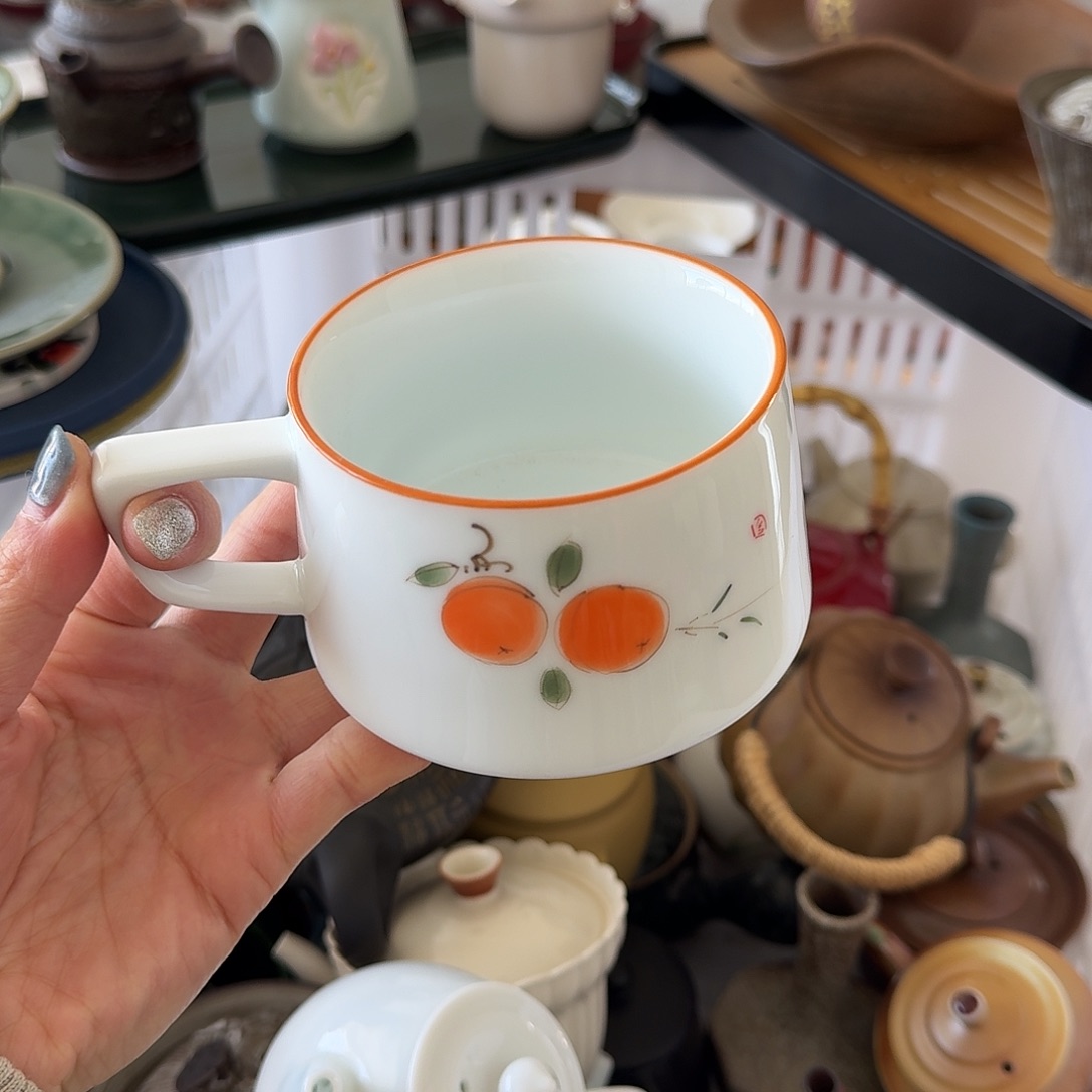 微瑕陶瓷茶杯茶壶茶具