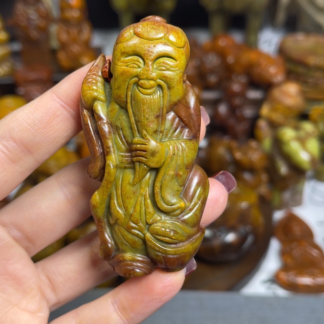 蛇纹石玉合金颈饰