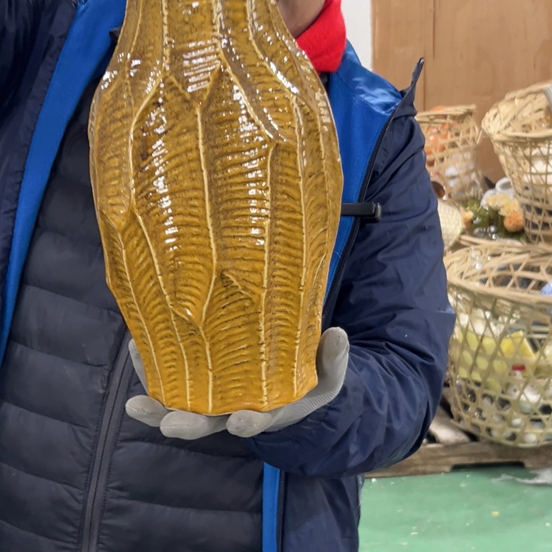 摆件18 号高中低温陶瓷工艺瓶（部分微瑕）