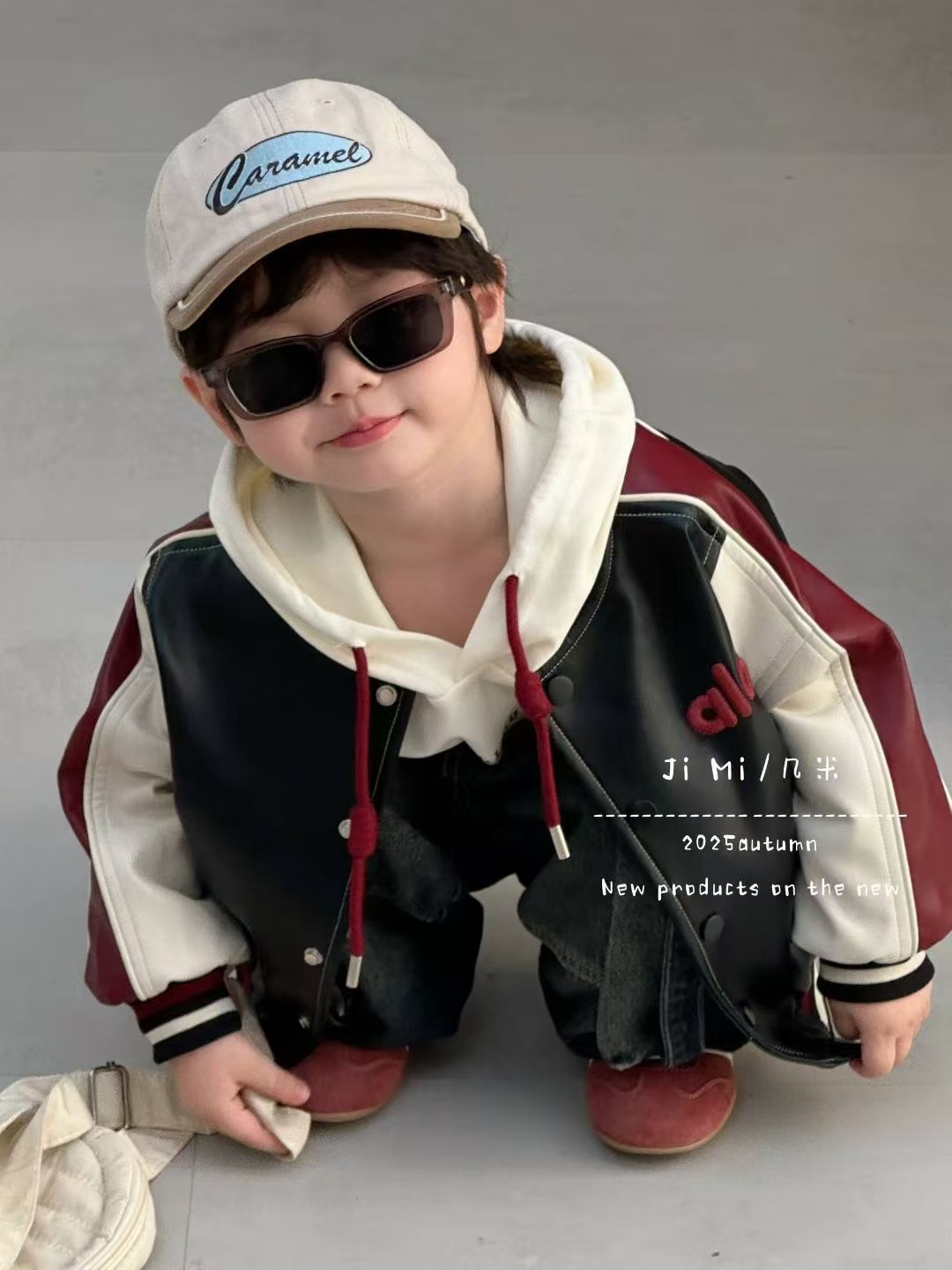 儿童款皮衣兔毛绒加绒加厚防风防水保暖冬装男童儿童外套