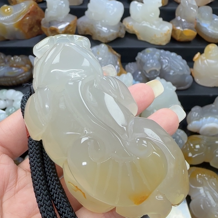 玛瑙/玉髓未镶嵌手把件