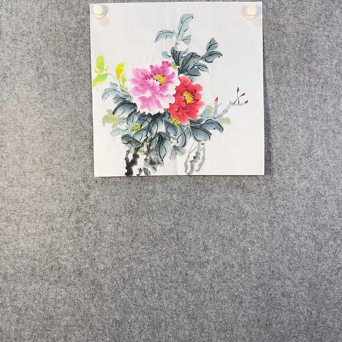 国画169 鸟和蝴蝶都在等待它