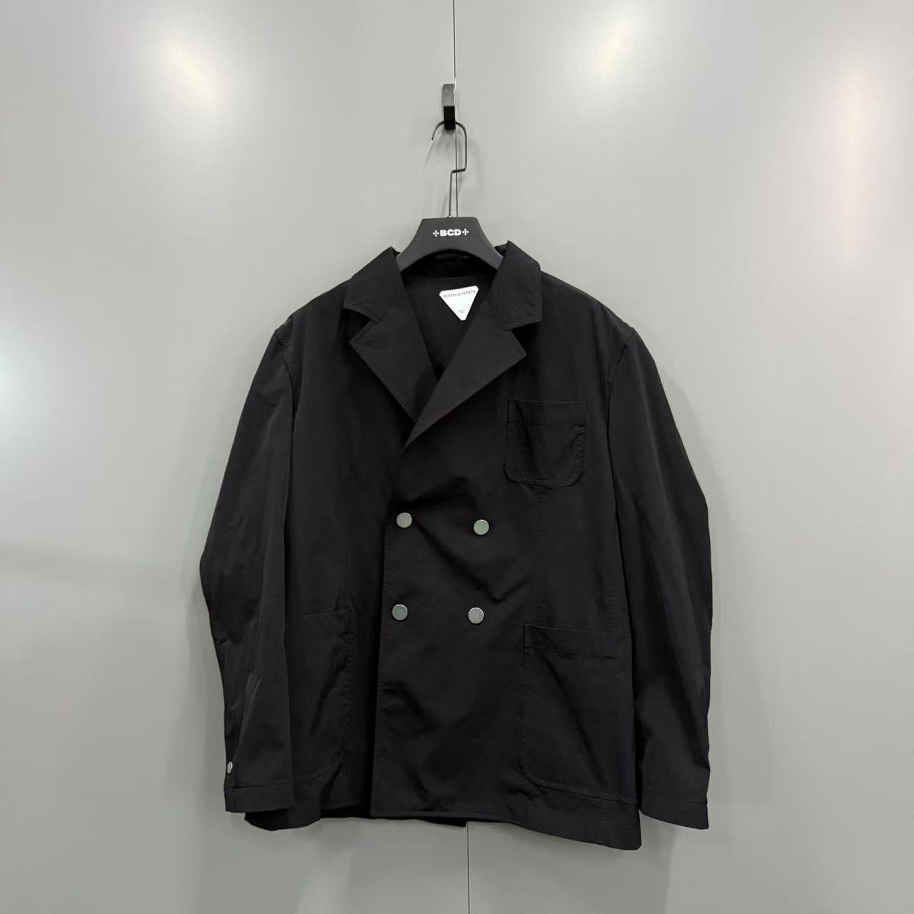 95新 BOTTEGA VENETA/葆蝶家 （jp）125黑色双排扣翻领西服 52码/