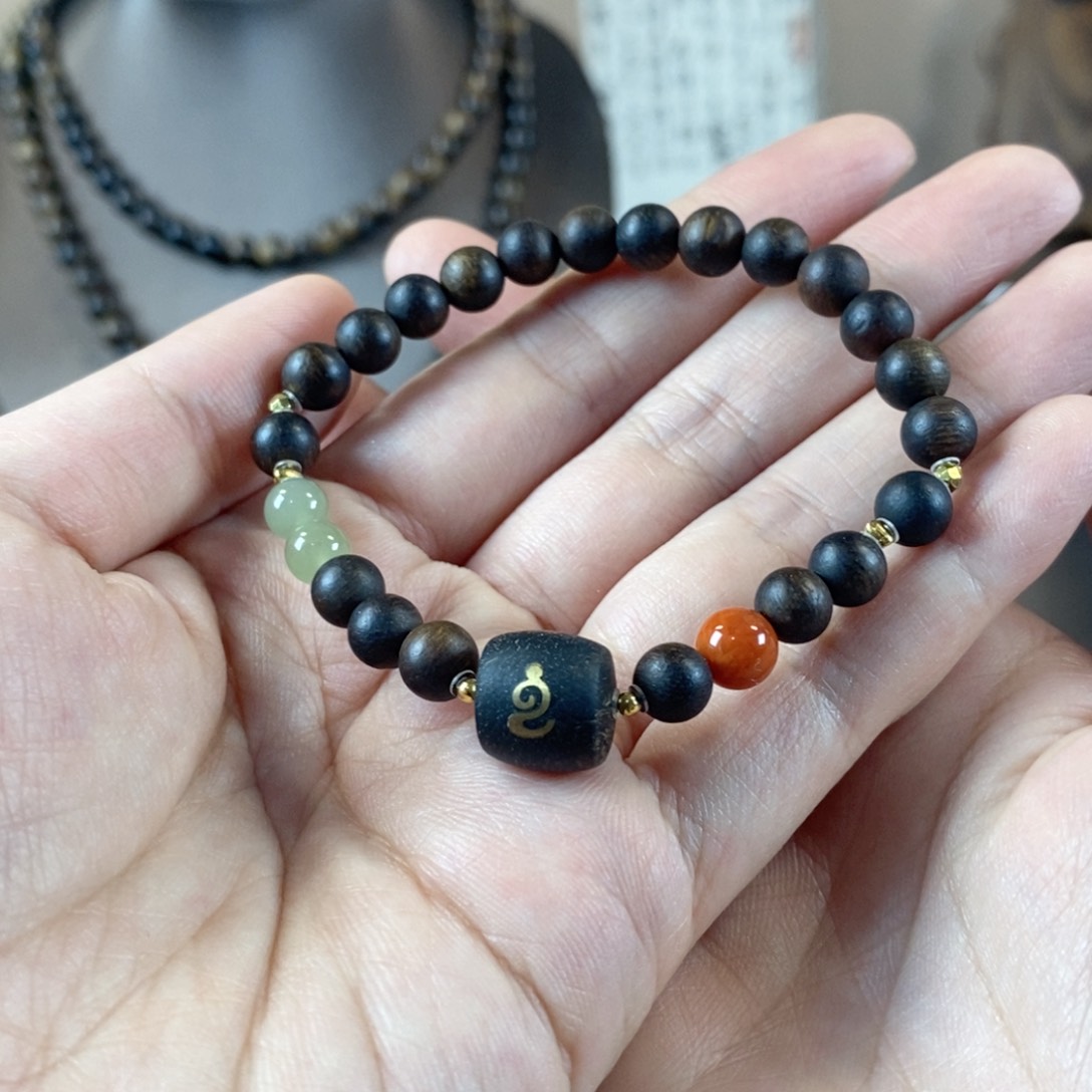 沉香手串达拉干卡6mm单圈