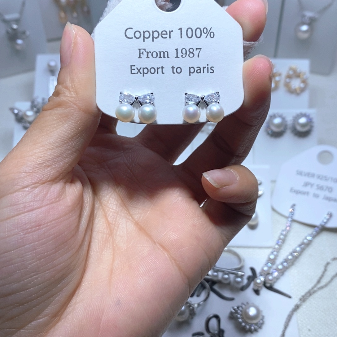 耳饰未镶嵌淡水珍珠