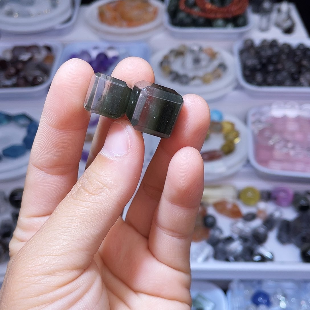 水晶单珠未镶嵌紫晶小***?