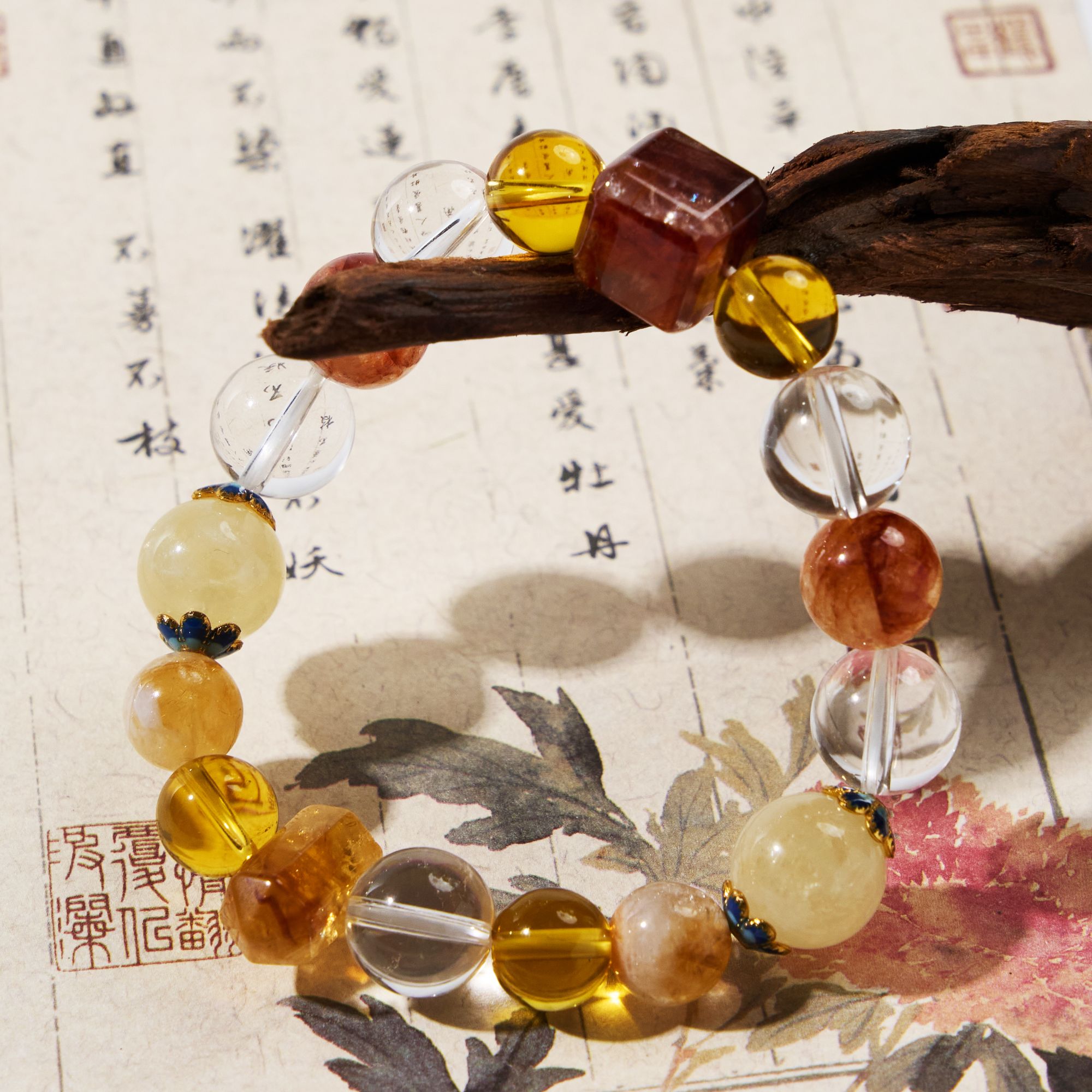 【柠檬蜜阳】天然多宝水晶时尚轻奢水晶手串