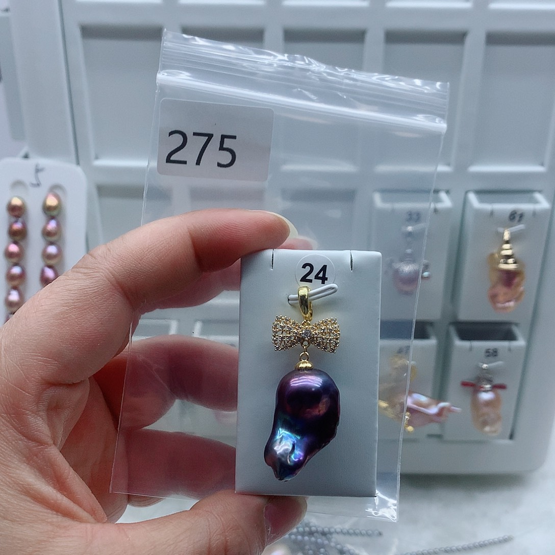 淡水珍珠合金吊坠(不含链)