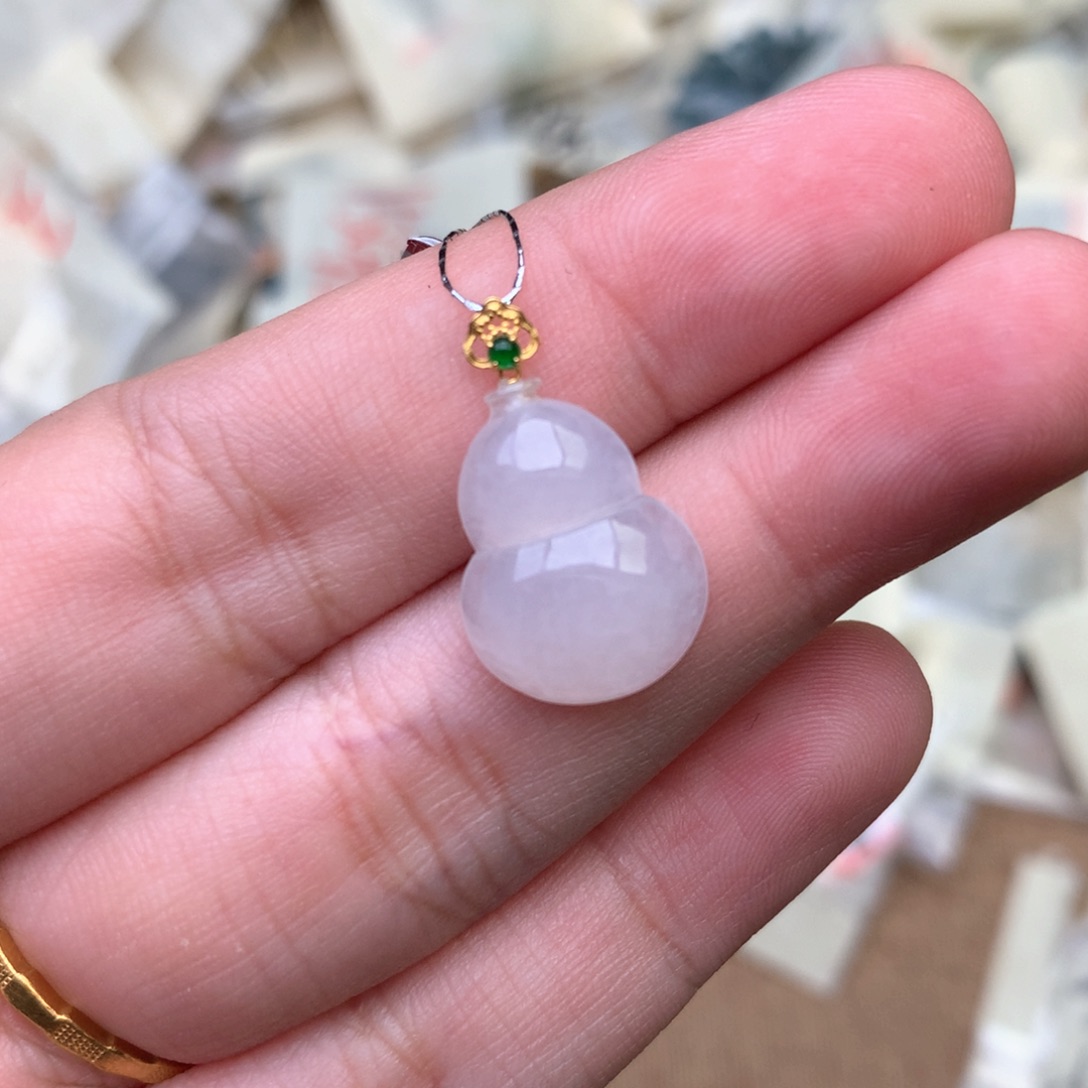 【闪购商品】18K金镶嵌挂件翡翠一