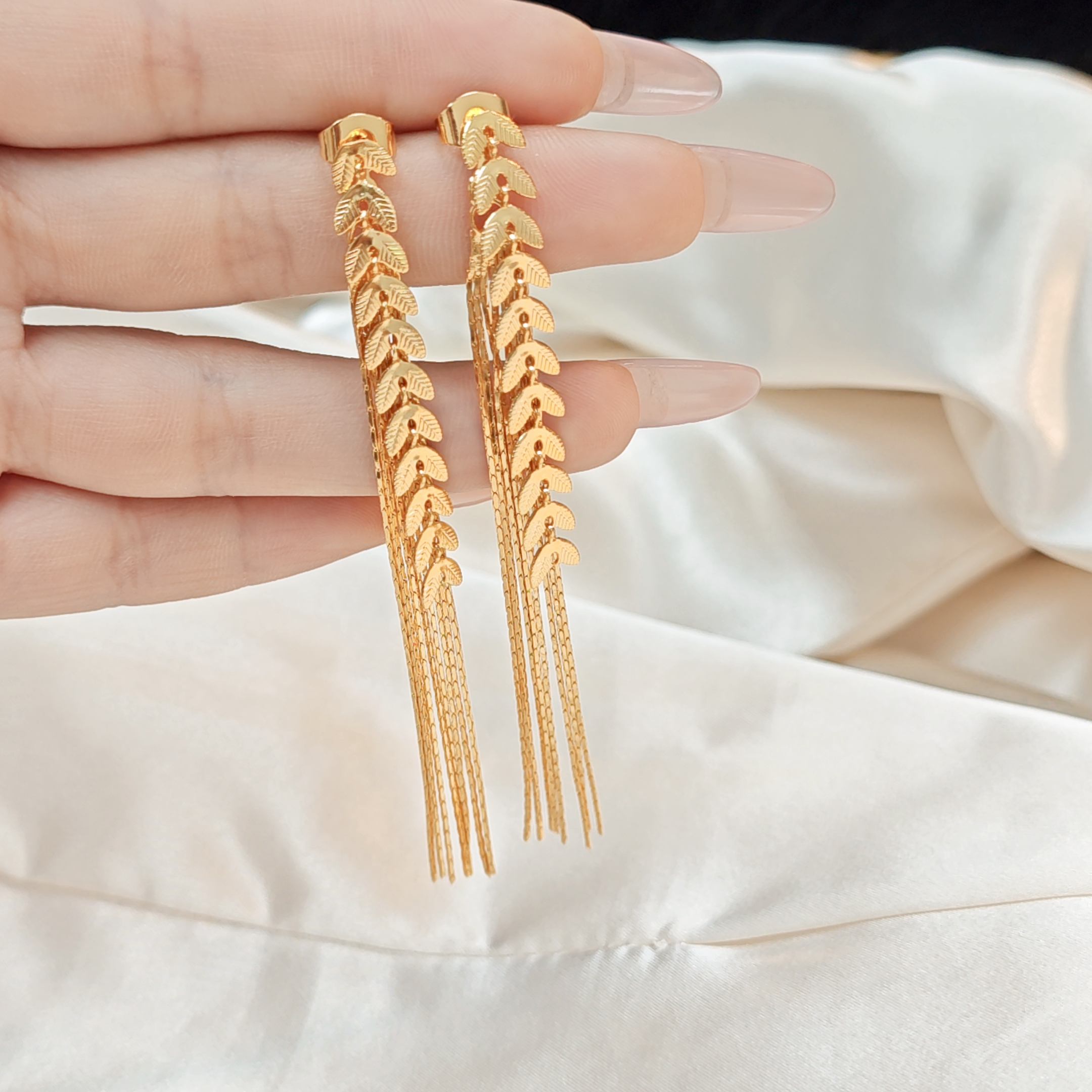  《苏灵推荐》时尚精品女士简约麦穗耳钉1726