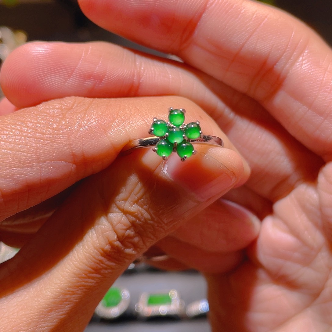 翡翠吊坠(不含链)银S925镶嵌