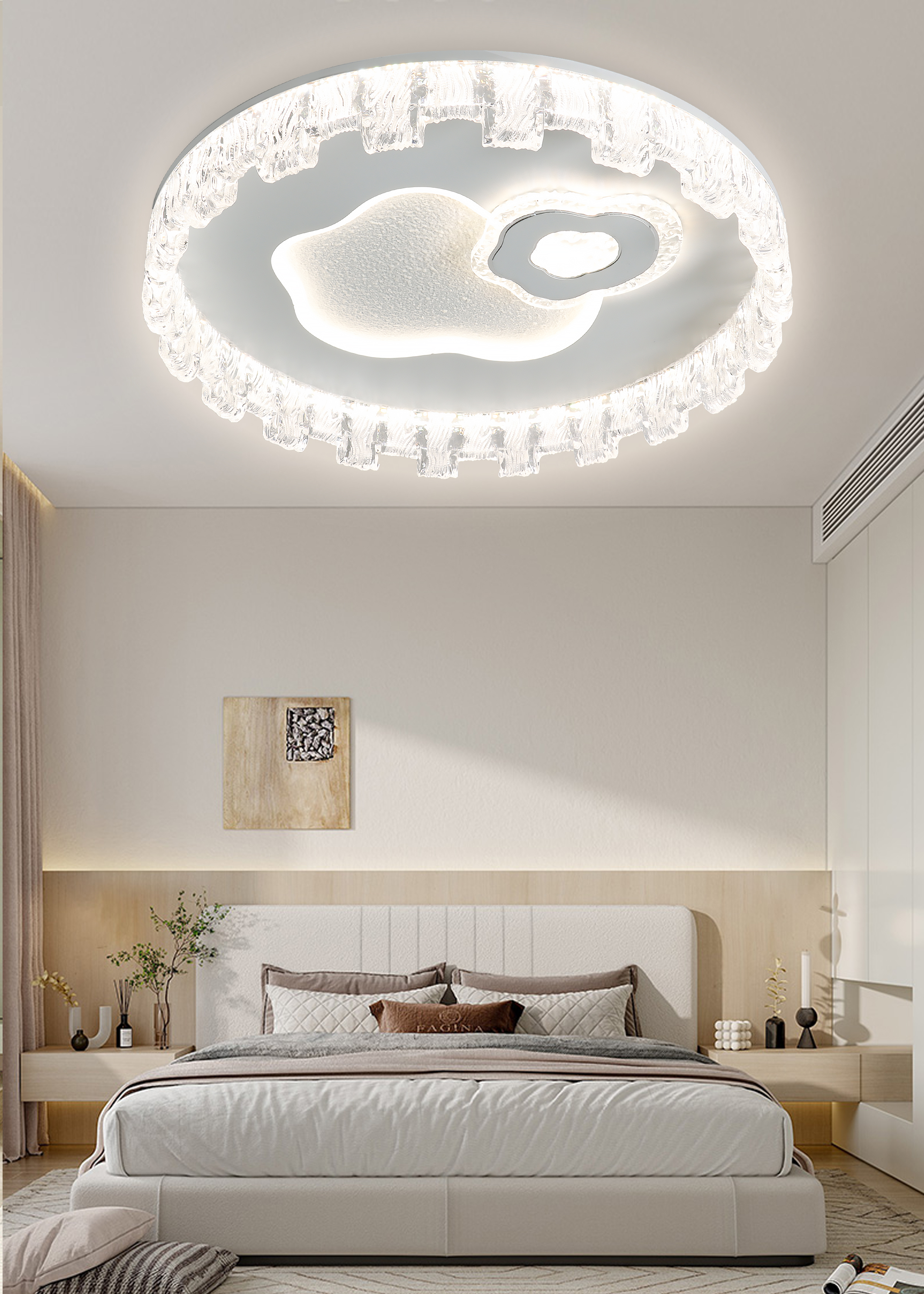 新款 LED 语音卧室灯吸顶灯全光谱护眼灯客厅灯书房灯餐厅灯