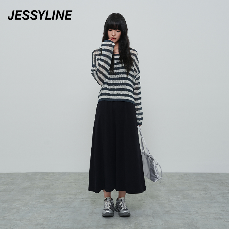 jessyline2025秋季新款 杰茜莱针织衫连衣裙套装女 511216059