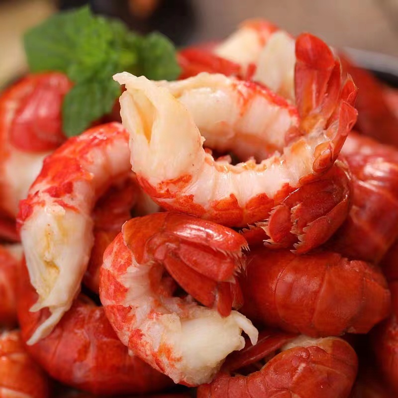 2025年新鲜虾尾{精品特A}净重3斤新鲜虾尾{95粒左右/斤}无冰