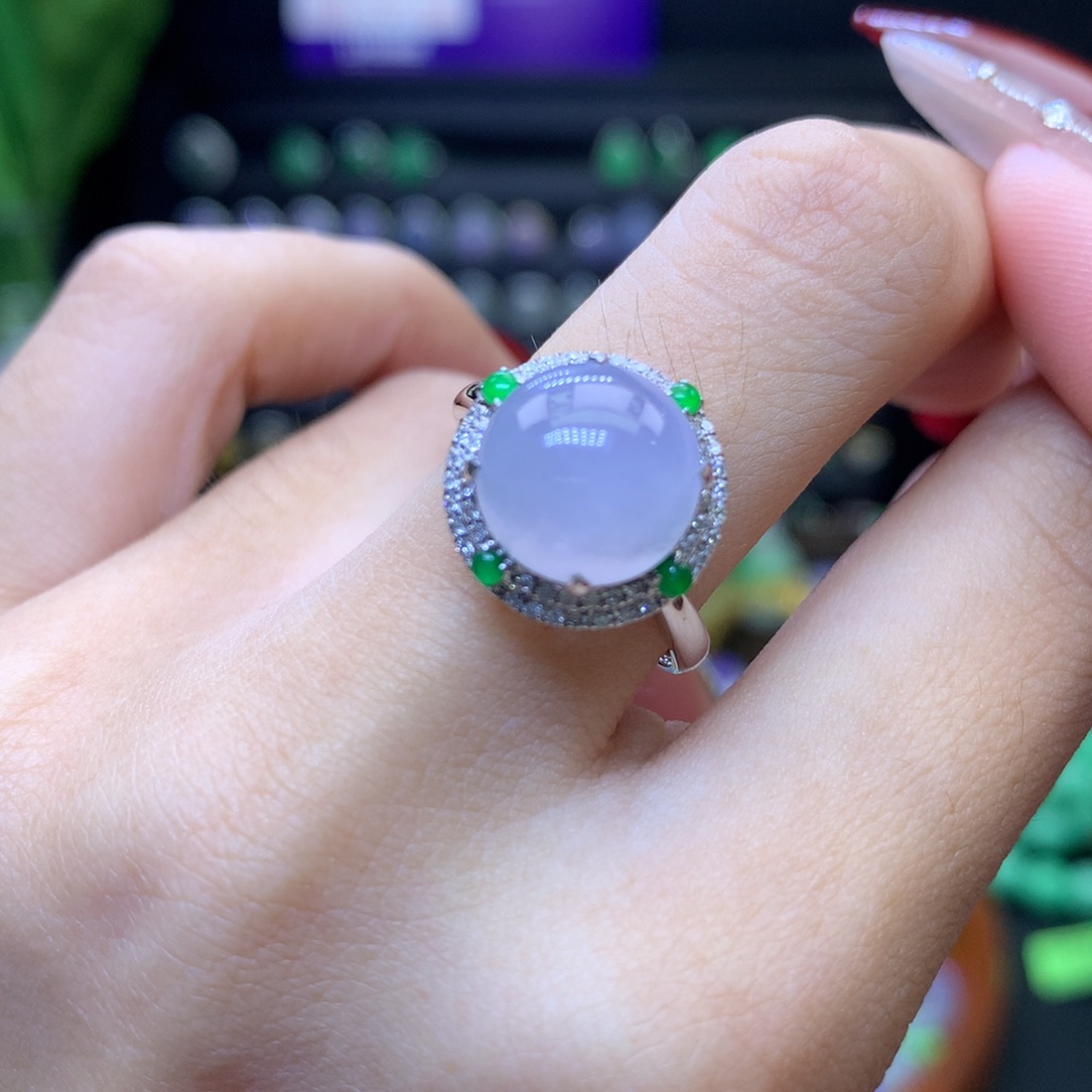 翡翠颈饰18K金镶嵌天然