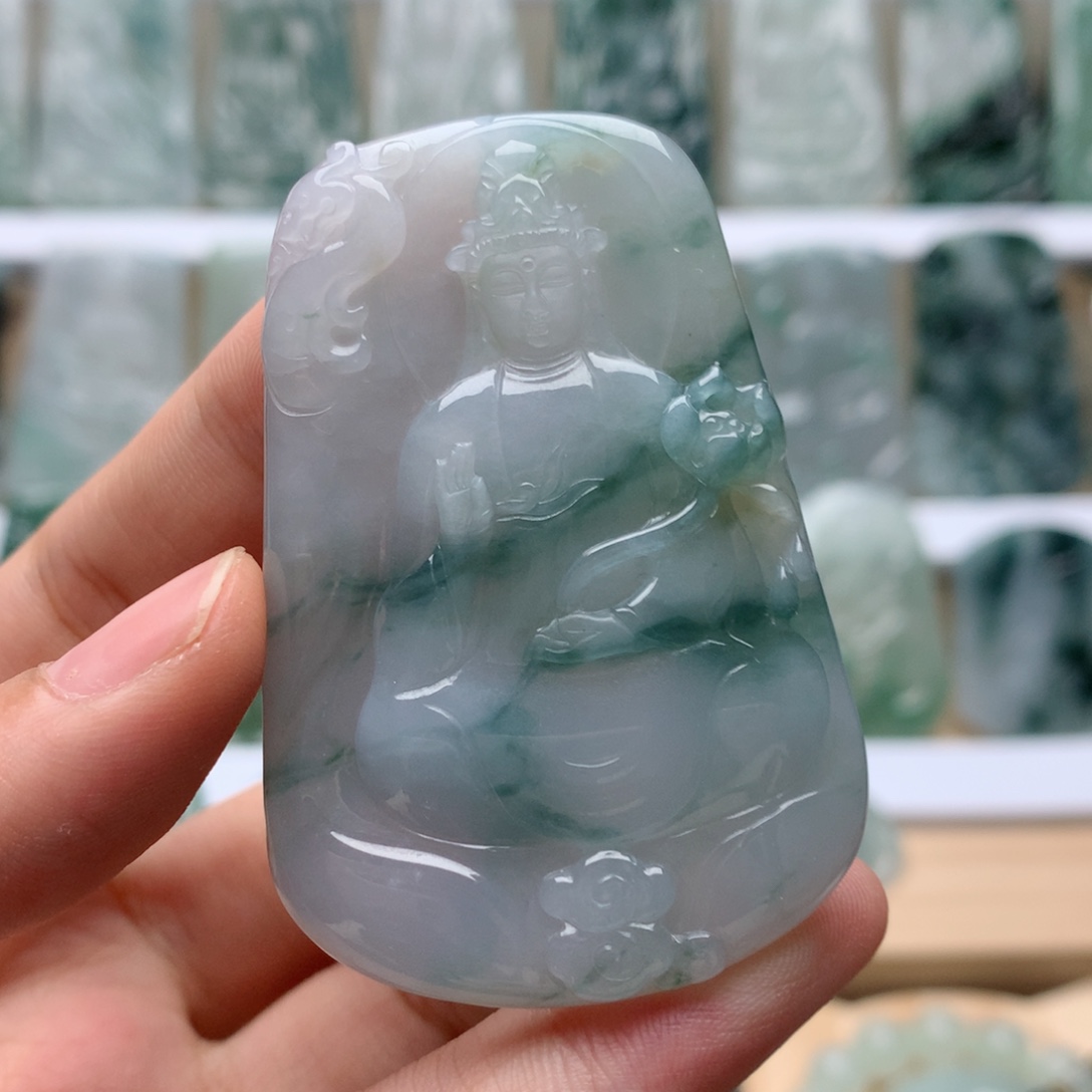 吊坠(不含链)未镶嵌翡翠素衣