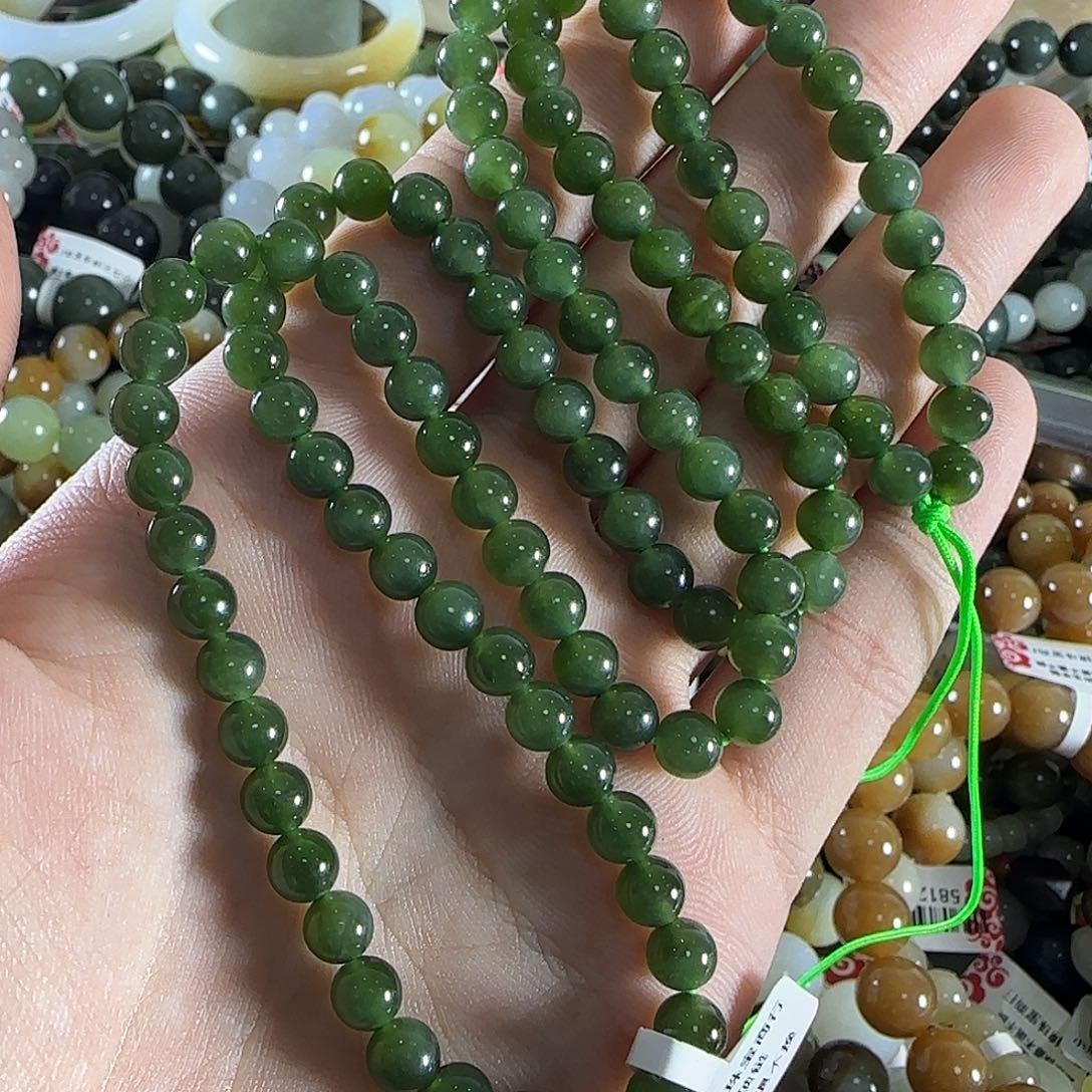 和田玉手链未镶嵌9