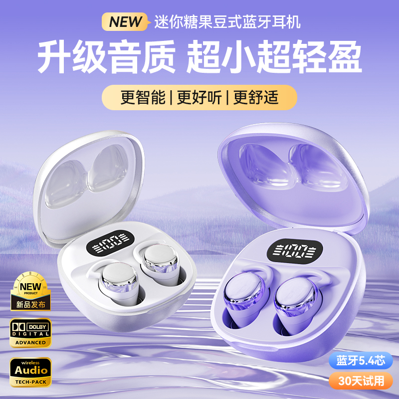 【睡眠耳机】无线蓝牙耳机双耳迷你降噪超长续航防水音质好柏林之声