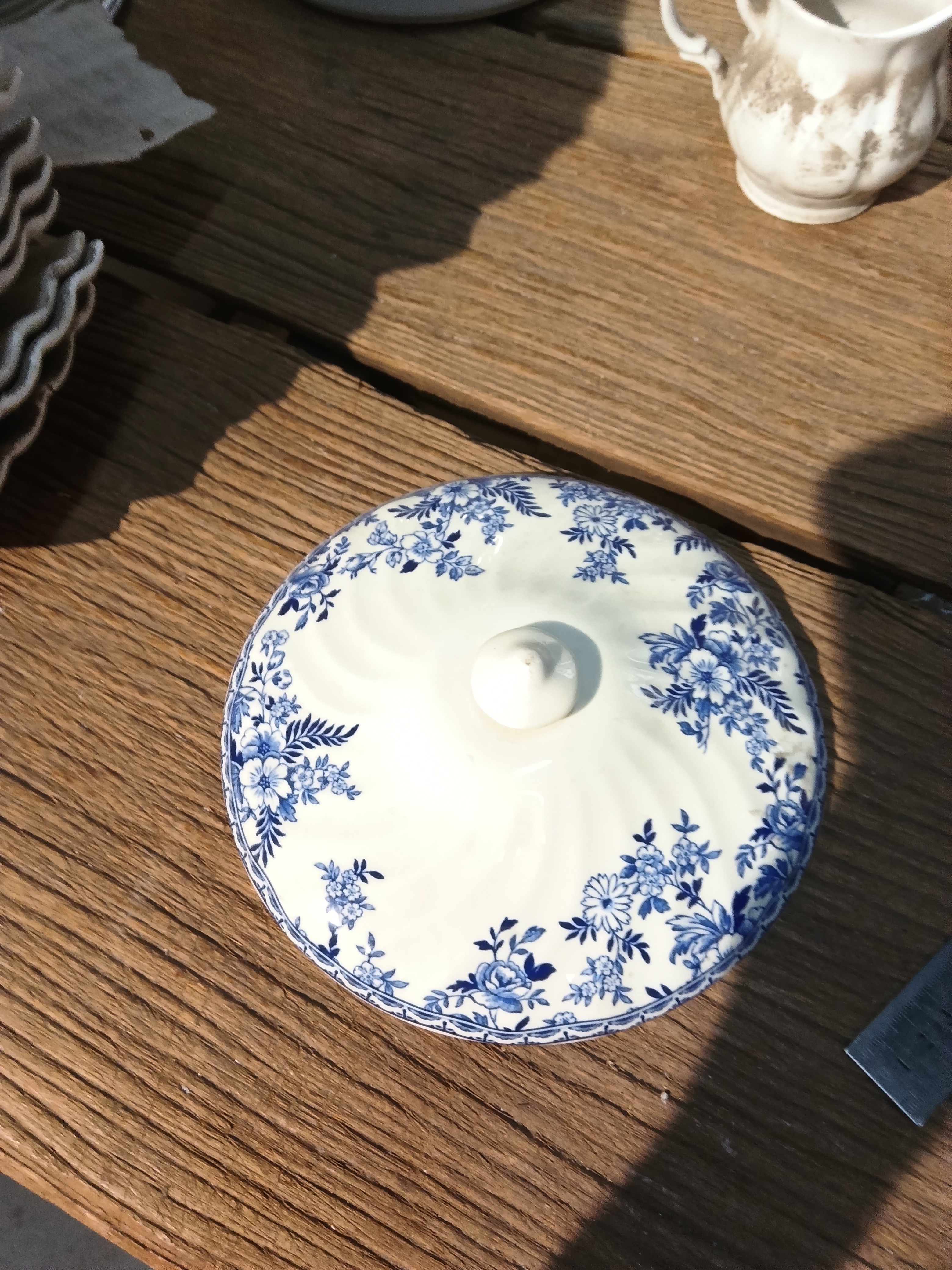 国营尾货青花盖子一个遐思品