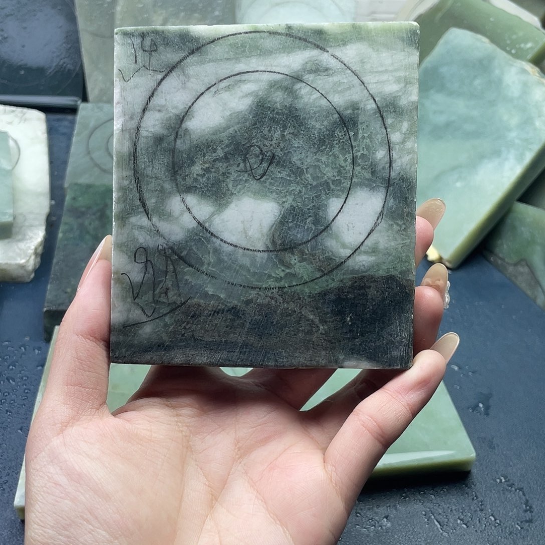 独山玉未镶嵌手镯定制手镯