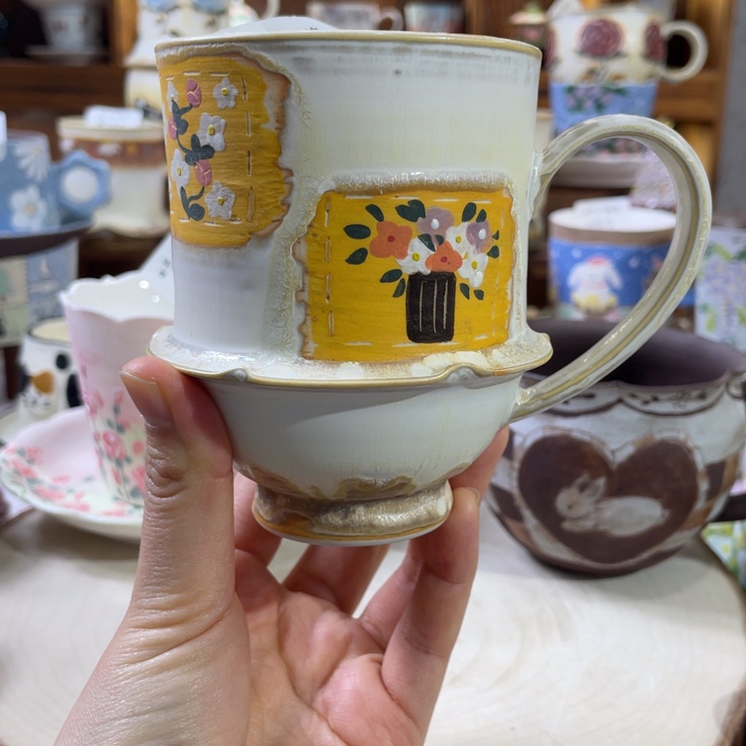 景德镇手工松针釉杯253