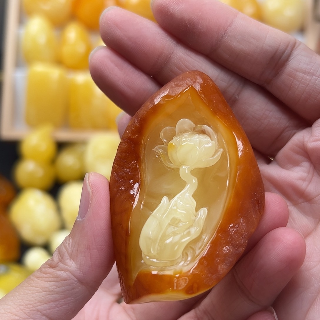 蜜蜡颈饰未镶嵌蜜蜡